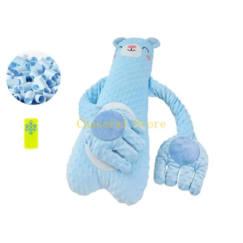 E7CE Portable Baby Sleep Patter Pacify Hand Doll Built in Music Function or Not